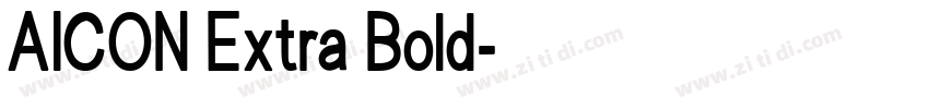 AICON Extra Bold字体转换